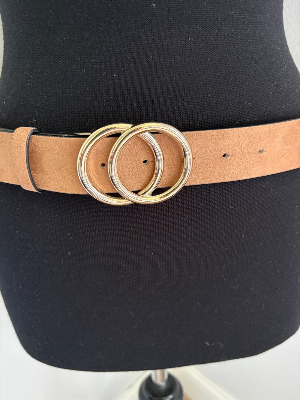 H&M Classic Tan Double-Ring Women's Belt in Tan